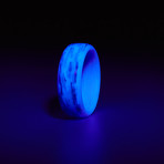 Texalium Glow Ring // Silver + Purple (8.5)