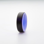 Carbon Fiber Glow Ring // Black + Grey + Purple (8.5)