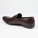Horsebit Buckle Leather Loafer // Burgundy (US: 7)