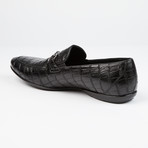 Horse-Bit Buckle Leather Loafer // Black (US: 8)