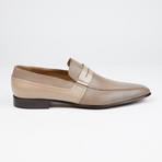 Perforated Leather Loafer // Taupe (US: 9)
