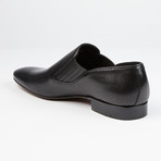 Perforated Leather Loafer // Black (US: 8)