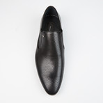 Perforated Leather Loafer // Black (US: 7)