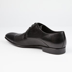 Perforated Cap-Toe Lace-Up // Black (US: 9)