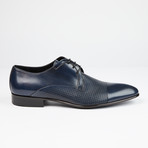 Perforated Cap-Toe Lace-Up // Navy (US: 10)
