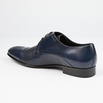 Perforated Cap-Toe Lace-Up // Navy (US: 9.5)