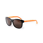 Women's DL0048-52J Sunglasses // Dark Totorise + Orange