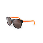 Women's DL0049-52J Sunglasses // Dark Tortoise + Orange