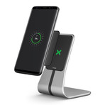 Magnetic Wireless Charging Stand + Card // Silver