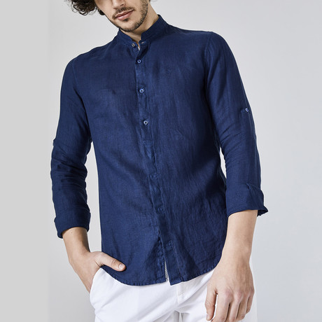 Valencia Shirt // Navy Blue (S)