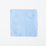 Silk Pocket Square // Powder Blue Dot