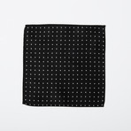 Silk Pocket Square // Black + White Squares