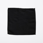 Silk Pocket Square // Onyx Black Pattern
