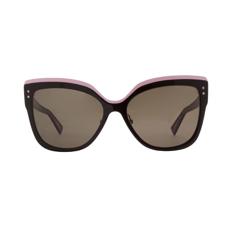 Dior // Women's Exquise Sunglasses // Brown + Pink