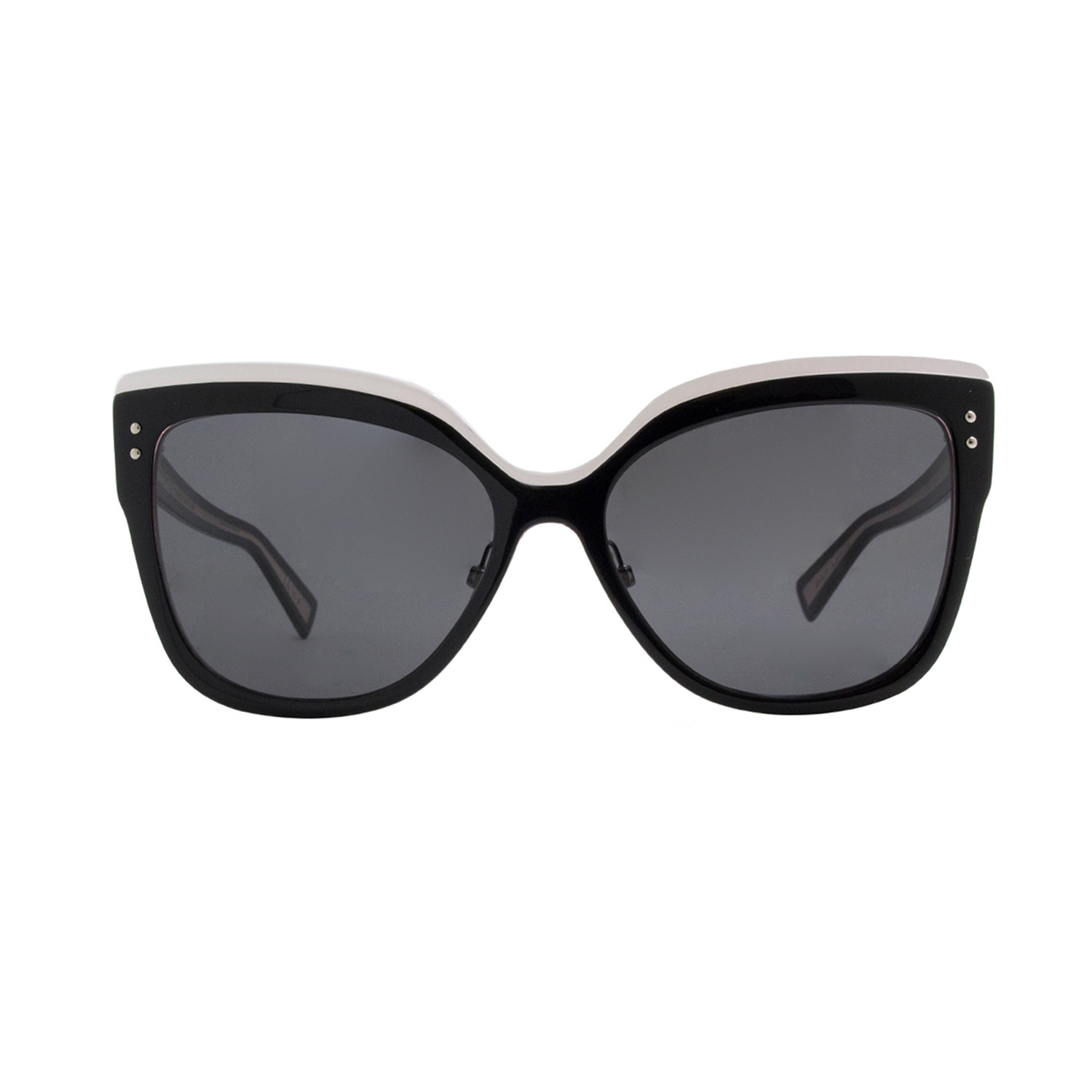 Christian Dior Women's Exquise Sunglasses // Black + White - Designer
