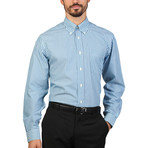 Elliott Striped Slim Fit Shirt // Blue (S)