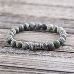 Stone Beaded Bracelet // Green