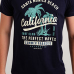 Santa Monica Slim Fit T-Shirt // Navy Blue (XL)