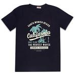 Santa Monica Slim Fit T-Shirt // Navy Blue (M)