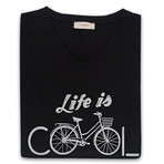 Life Is Everyday Slim Fit T-Shirt // Black (XL)