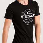 Vintage Denim Co. Slim Fit T-Shirt // Black (XL)