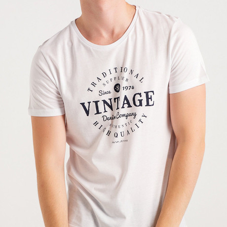 Vintage Denim Co. Slim Fit T-Shirt // White (S)