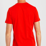 To Travel Slim Fit T-Shirt // Red (XL)