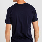 To Travel Slim Fit T-Shirt // Navy Blue (2XL)