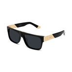 Unisex 22 Sunglasses // Black + Gold