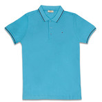 Slim Fit Polo T-Shirt // Blue (L)