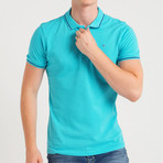 Slim Fit Polo T-Shirt // Blue (S)