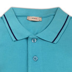 Slim Fit Polo T-Shirt // Blue (L)