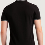 Slim Fit Polo T-Shirt // Black (XL)