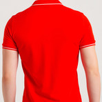 Slim Fit Polo T-Shirt // Red (L)