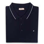 Slim Fit Polo T-Shirt // Navy Blue (S)