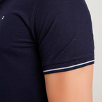 Slim Fit Polo T-Shirt // Navy Blue (M)