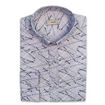 Paint Lines Slim Fit Shirt // Light Blue (2XL)