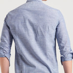 Eusebio Slim Fit Shirt // Blue (S)