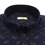 Sonny Slim Fit Shirt // Navy Blue (XL)