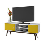 Clay TV Stand (White + Yellow)