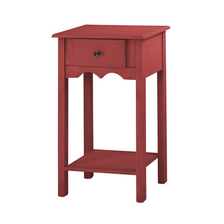 Atlas End Table (Red Wash)