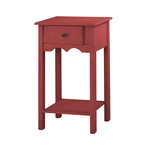 Atlas End Table (Red Wash)