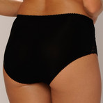 Onyx High Waisted Panty // Black (XL)