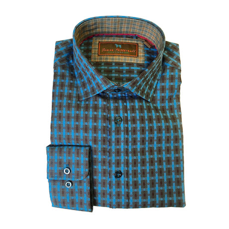 Woven Button Up Shirt // Aqua (XS)