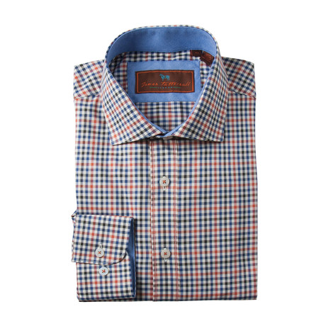 Spread Collar Button Up Shirt // Multicolor (XS)