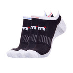 Mistral // Mens Sport Sole No Show Socks // Set Of 3 (White)