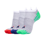 Mistral // Mens Geo Stripe No Show // Mixed // Set Of 3