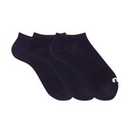 Mistral // Unisex No Show Basic Socks // Set Of 3 (White)