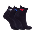 Mistral // Unisex Quarter Basic Socks // Set Of 3 (White)