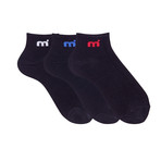 Mistral // Unisex Quarter Basic Socks // Set Of 3 (White)